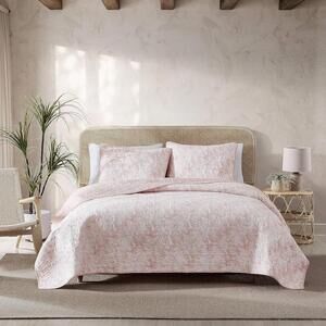 Tommy Bahama King Quilt Set Reversible 100% Cotton - 2 pc Set - 1x Quilt & Sham